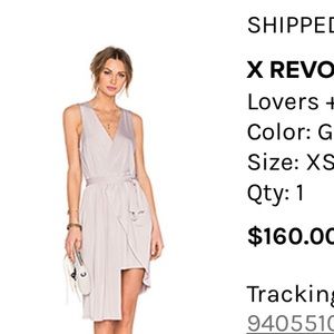 Satin midi wrap dress in a mauve color